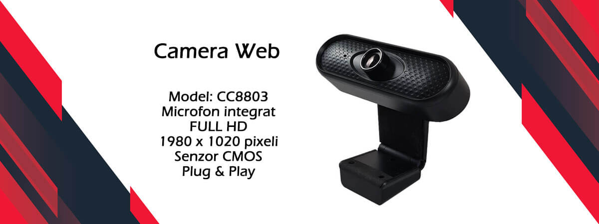 Camera Web USB Full HD CC8803, Microfon integrat