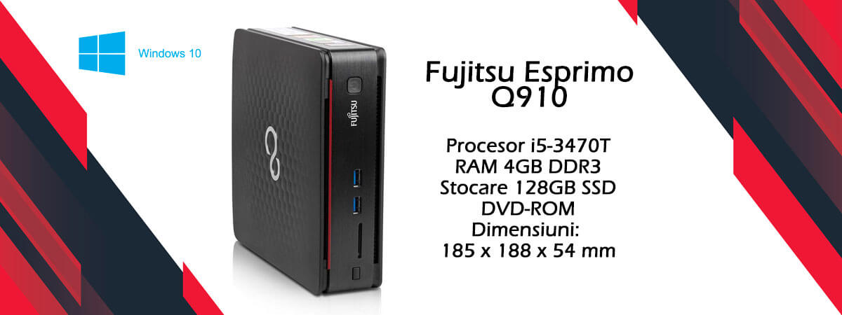 PC Refurbished Fujitsu ESPRIMO Q910, i5-3470T, Windows 10 Home