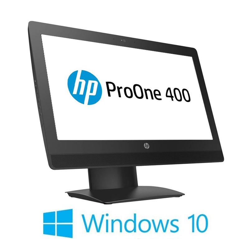All-in-One HP ProOne 400 G3, i5-6500T, 240GB SSD NOU, 20 inci, Webcam, Win 10 Home