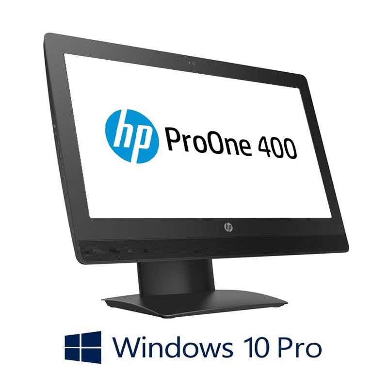 All-in-One HP ProOne 400 G3, Quad Core i7-6700T, SSD, 20 inci, Webcam, Win 10 Pro