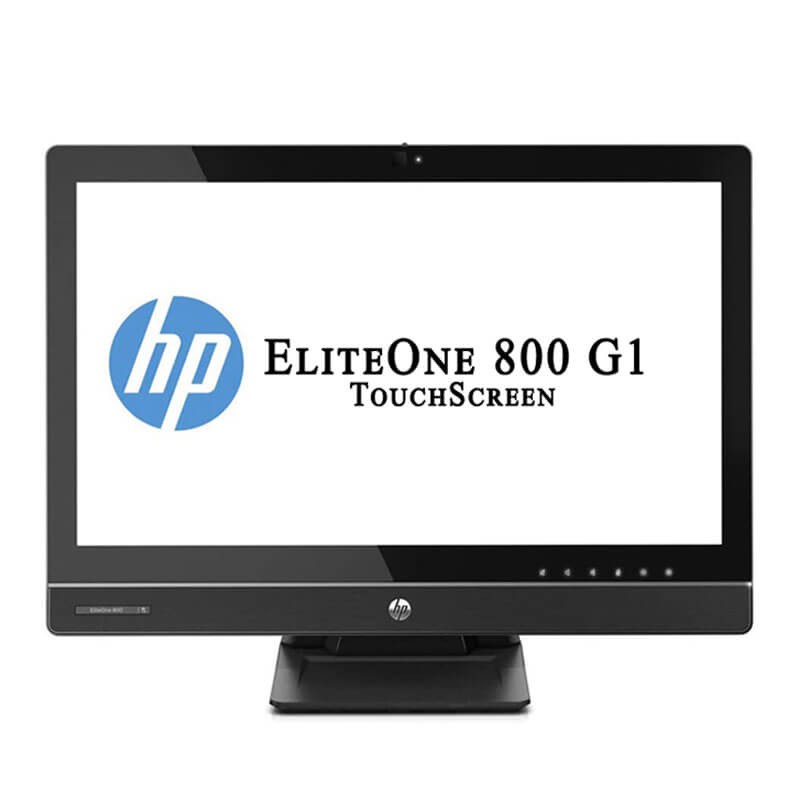All-in-One Touchscreen second hand HP EliteOne 800 G1, Quad Core i5-4590S, Full HD IPS, Grad B