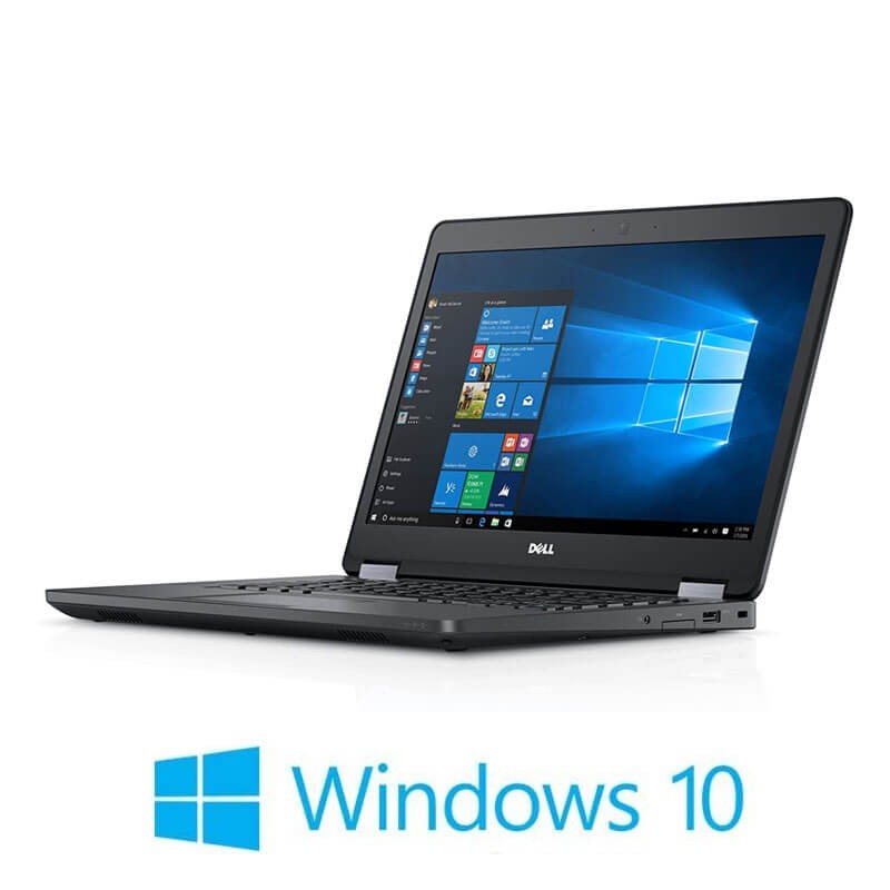 Laptop Dell Latitude E5470, i5-6300U, 256GB SSD, 14 inci, Webcam, Win 10 Home