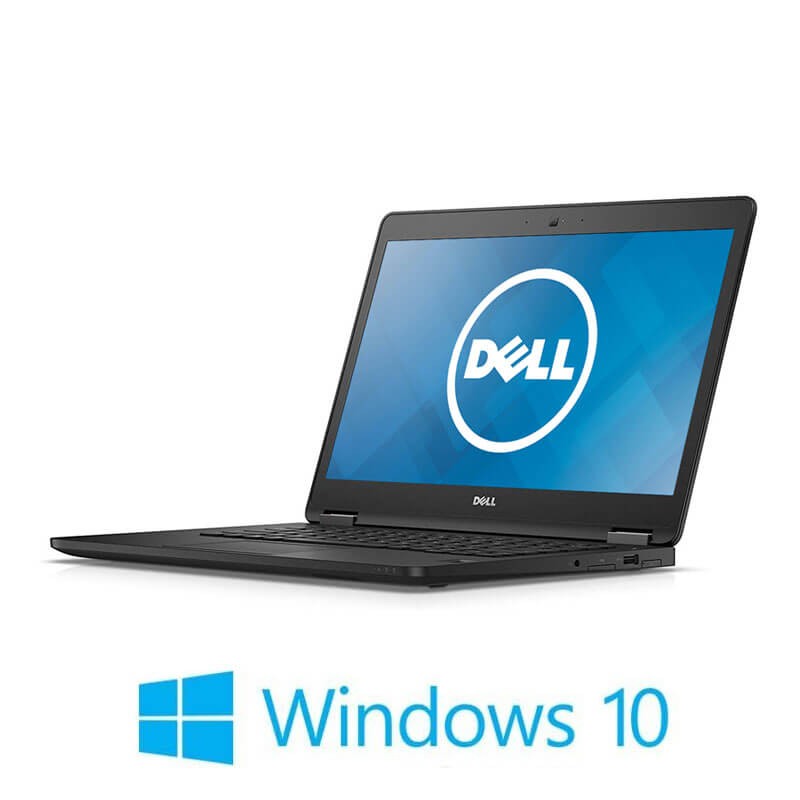 Laptop Dell Latitude E7470, i5-6200U, 128GB SSD, 14 inci FHD, Webcam, Win 10 Home