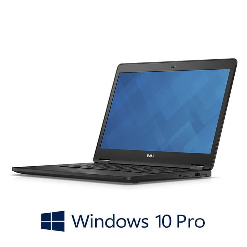 Laptop Dell Latitude E7470, i7-6600U, SSD, FHD, Webcam, Win 10 Pro