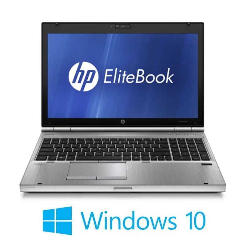 Laptop HP EliteBook 8560p, i5-2540M, 120GB SSD, 15.6 inci, Webcam, Win 10 Home