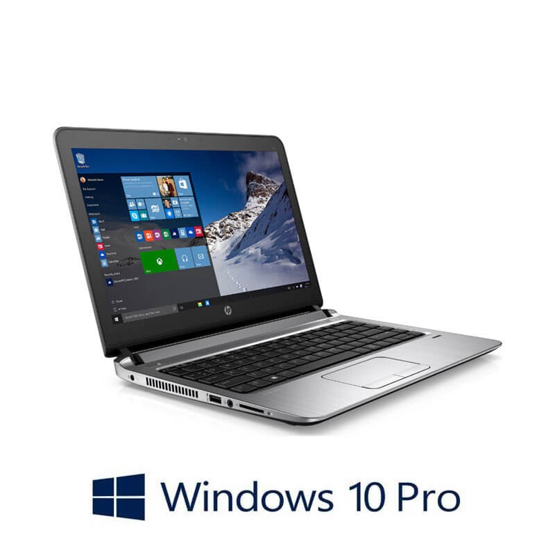 Laptop HP ProBook 430 G3, i3-6100U, 256GB SSD NVMe NOU, Webcam, Win 10 Pro