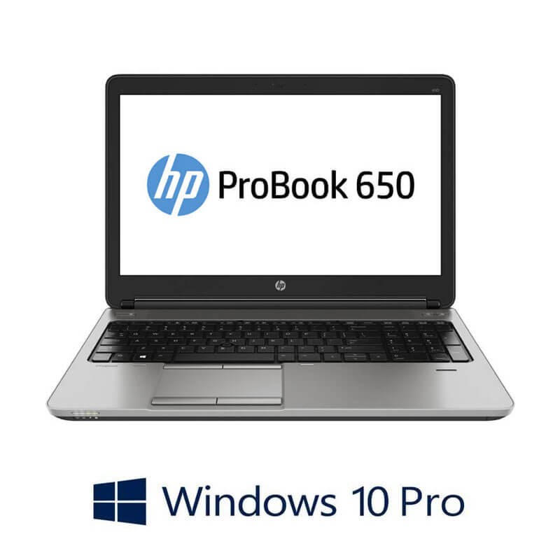 Laptopuri HP ProBook 650 G1, Intel Core i3-4000M, Win 10 Pro