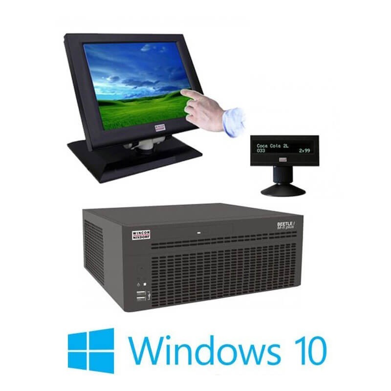 Sisteme POS Wincor Beetle M-II Plus G41, Touch BA73A-2, Display Client, Win 10 Home